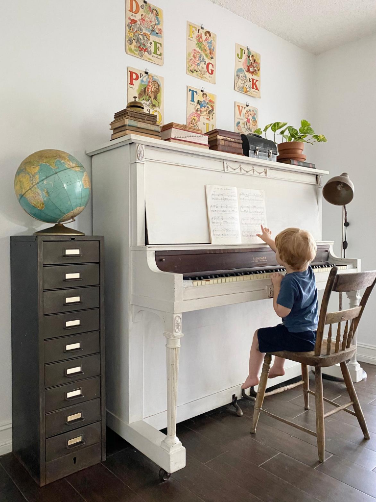 Back to School vibes inspire children to learn new things like playing the piano
