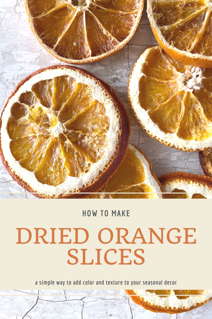 How to make dried orange slices pin graphic