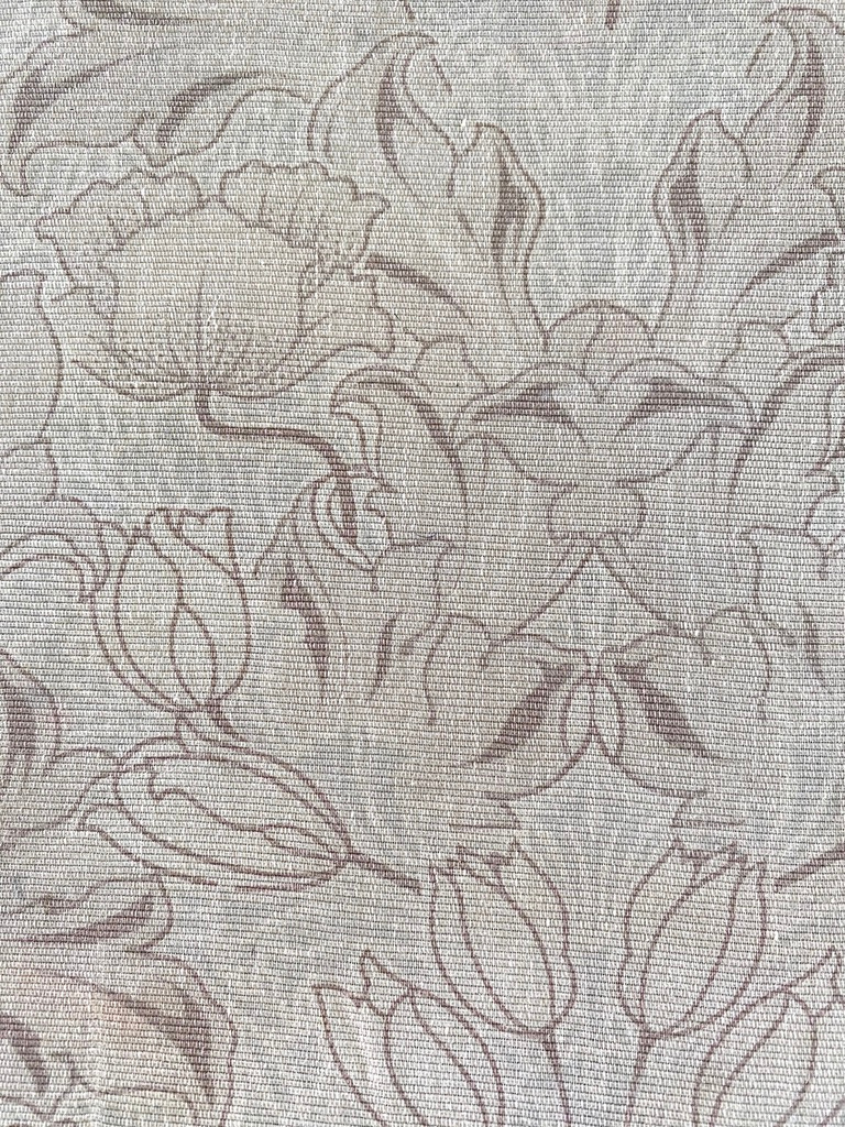 The back side of a vintage crazy quilt